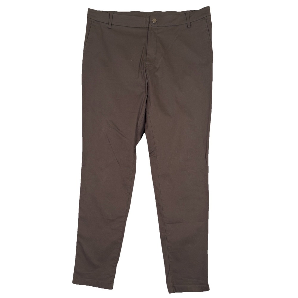 Birddogs Pants Men 36x32 Gray Tapered Chino Stretch Golf Travel Lined Pants READ